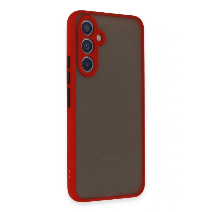 Mey İthalat®  Samsung Galaxy A34 5G Kılıf Montreal Silikon Kapak - Kırmızı