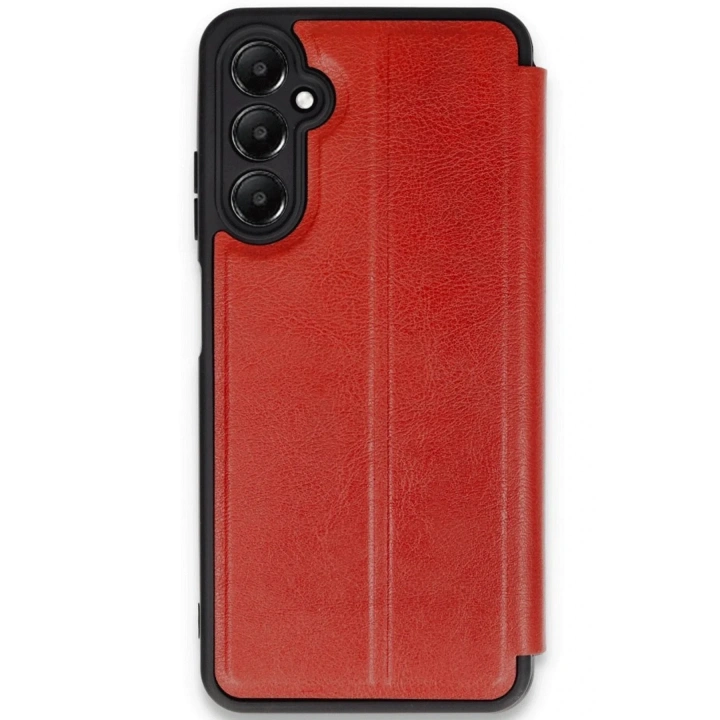 Mey İthalat®  Samsung Galaxy A35 5G Kılıf Flip Cover - Kırmızı