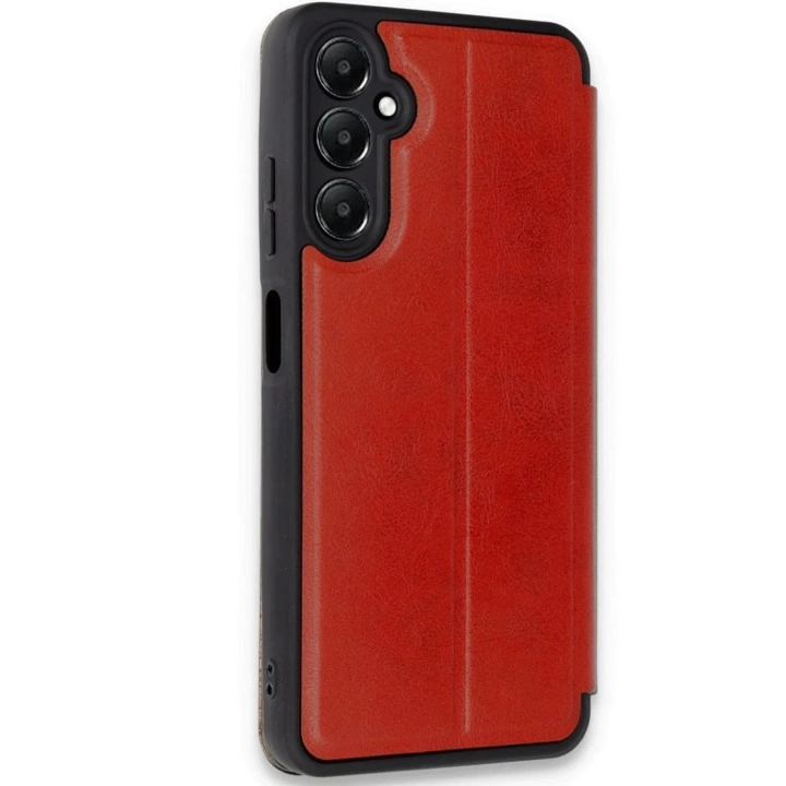 Mey İthalat®  Samsung Galaxy A35 5G Kılıf Flip Cover - Kırmızı