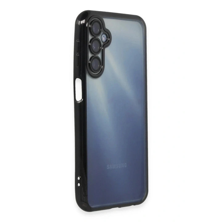 Mey İthalat®  Samsung Galaxy A35 5G Kılıf  Lensli Silikon - Siyah