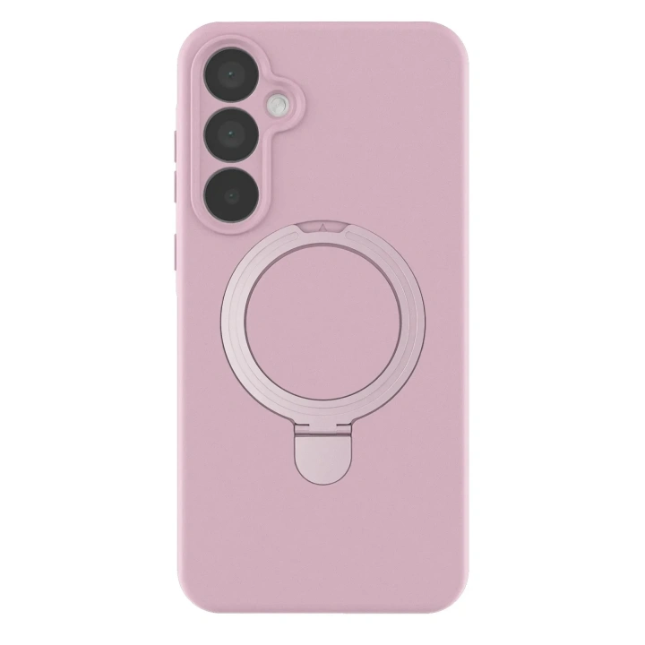 Mey İthalat®  Samsung Galaxy A35 5G Regal Magsafe Standlı Kapak - Açık Pembe