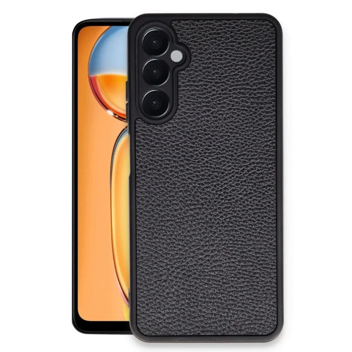 Mey İthalat®  Samsung Galaxy A36 Kılıf Aras Deri Kapak - Siyah