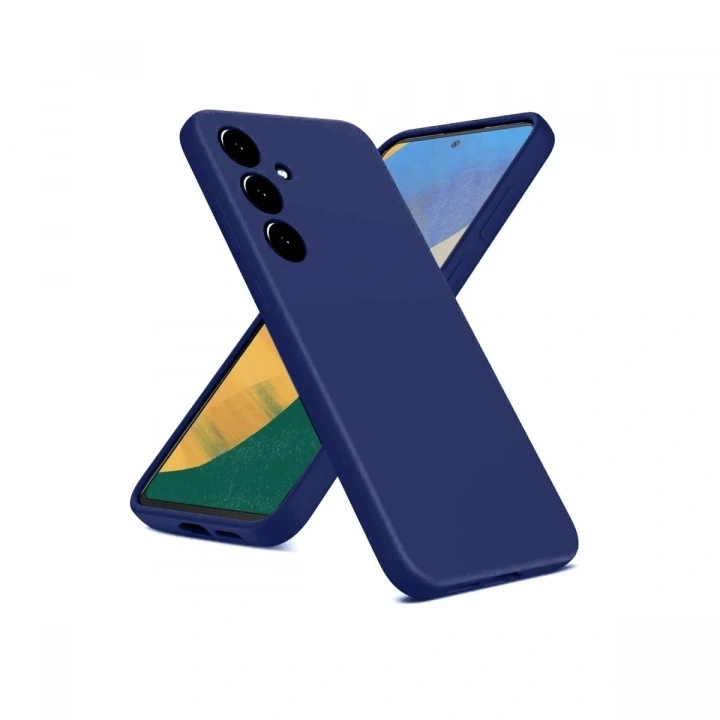 Mey İthalat®  Samsung Galaxy A36 Kılıf Nano içi Kadife Silikon - Lacivert