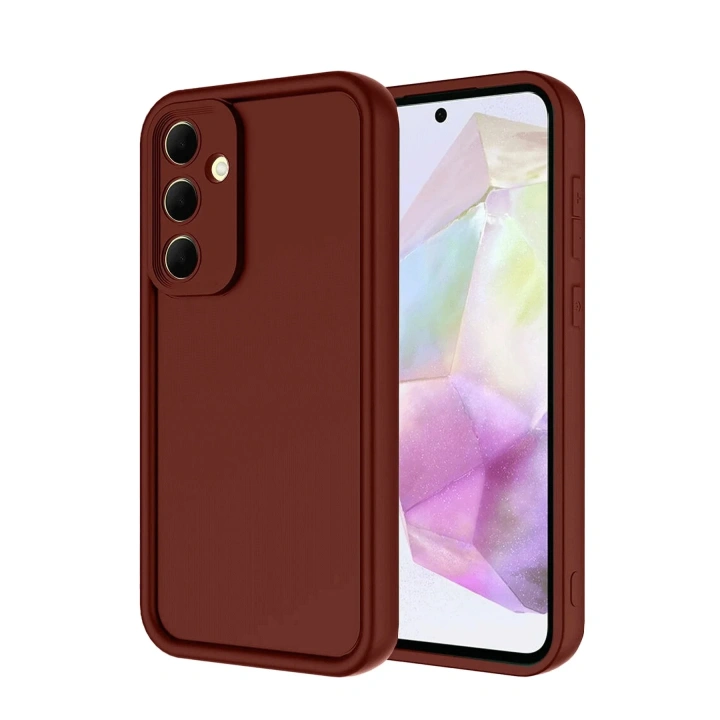 Mey İthalat®  Samsung Galaxy A36 Kılıf Viera Silikon - Bordo