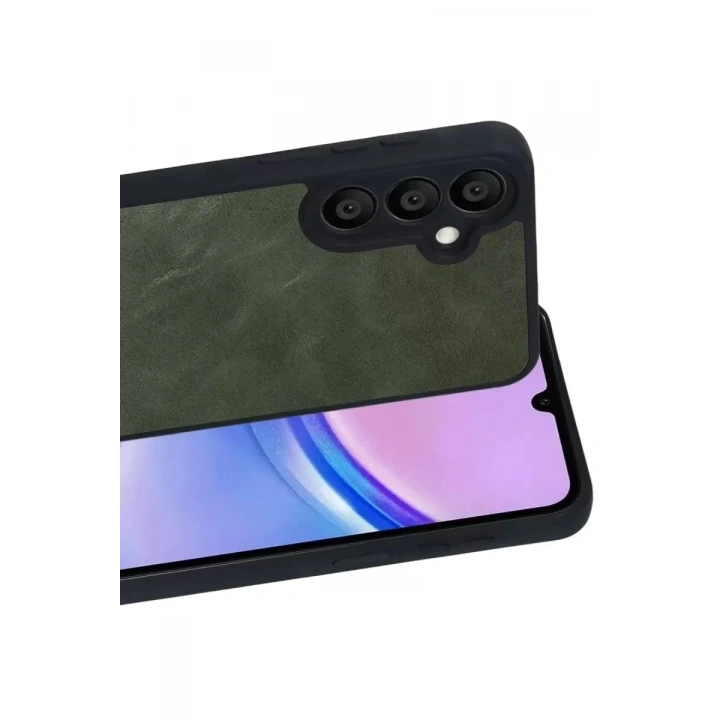 Mey İthalat®  Samsung Galaxy A37 5G Aras Deri Kapak - Yeşil