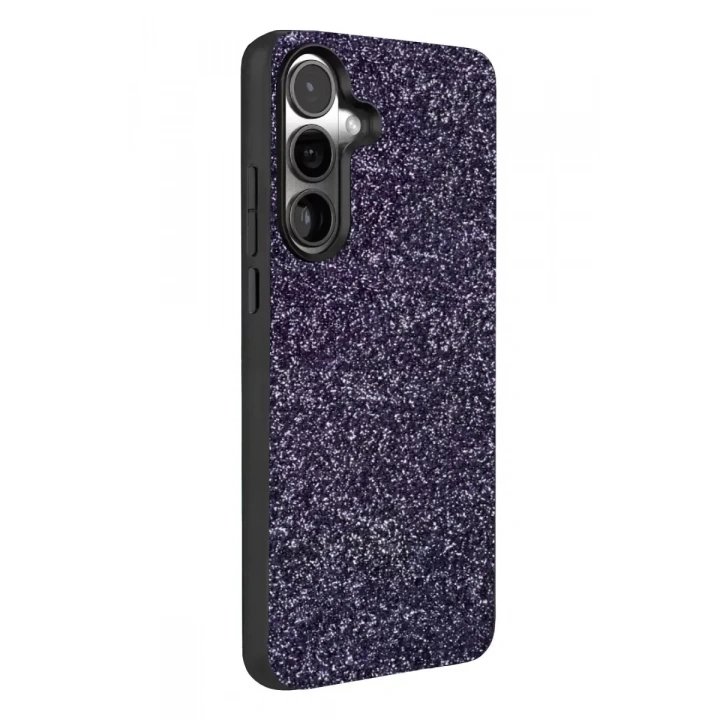 Mey İthalat®  Samsung Galaxy A37 5G Bright Simli Kapak - Derin Mor
