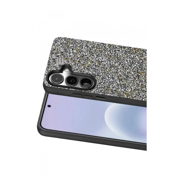 Mey İthalat®  Samsung Galaxy A37 5G Bright Simli Kapak - Gold