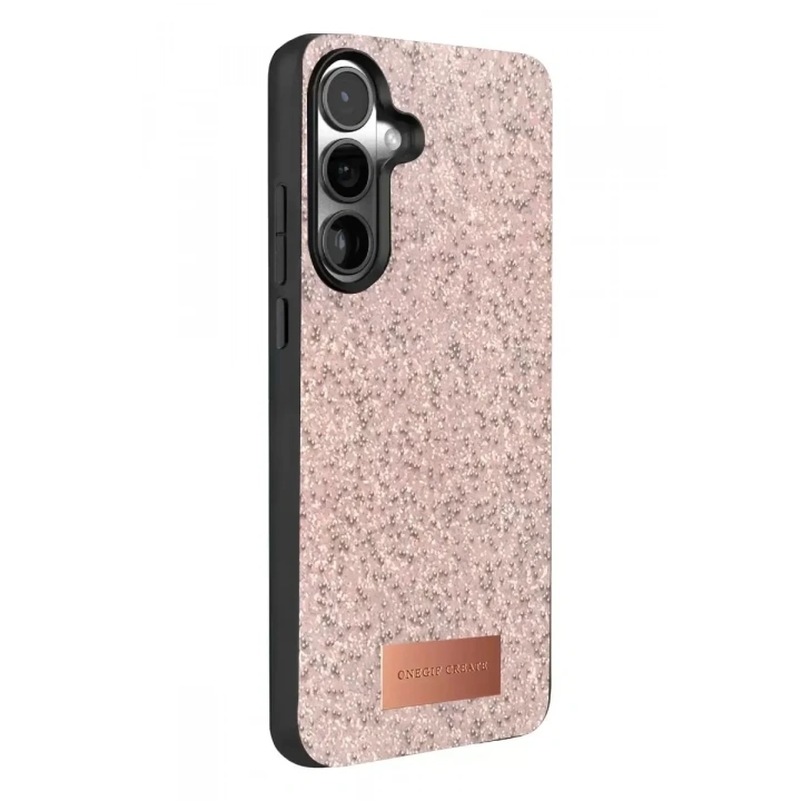 Mey İthalat®  Samsung Galaxy A37 5G Bright Simli Kapak - Pembe
