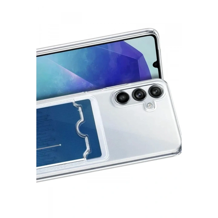 Mey İthalat®  Samsung Galaxy A37 5G Kart Şeffaf Silikon - Şeffaf