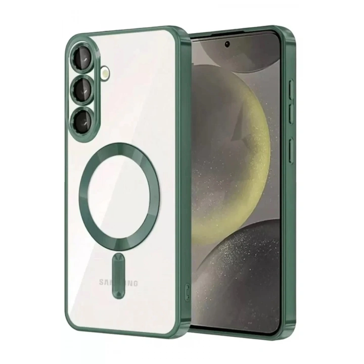 Mey İthalat®  Samsung Galaxy A37 5G Kross Magneticsafe Kapak - Koyu Yeşil
