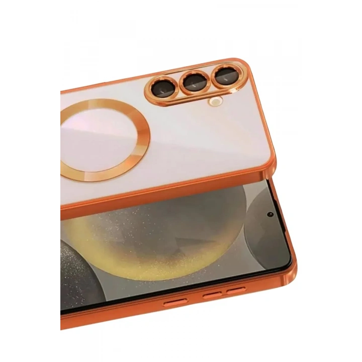 Mey İthalat®  Samsung Galaxy A37 5G Kross Magneticsafe Kapak - Turuncu