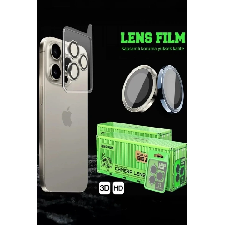 Mey İthalat®  Samsung Galaxy A37 5G Raze Metal Kamera Lens - Gümüş