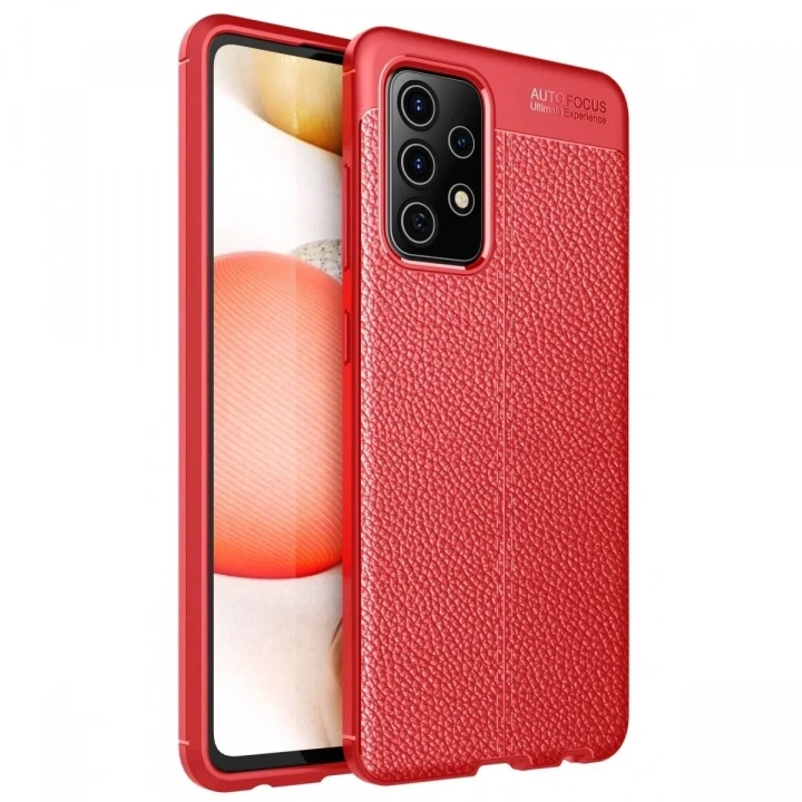 Mey İthalat®  Samsung Galaxy A52 Kılıf Auto Focus Kapak - Kırmızı