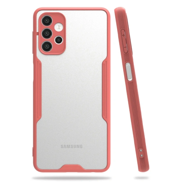 Mey İthalat®  Samsung Galaxy A52 Kılıf Platin Silikon - Pembe