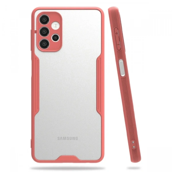 Mey İthalat®  Samsung Galaxy A52 Kılıf Platin Silikon - Pembe