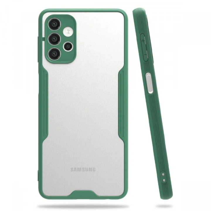 Mey İthalat®  Samsung Galaxy A52 Kılıf Platin Silikon - Yeşil
