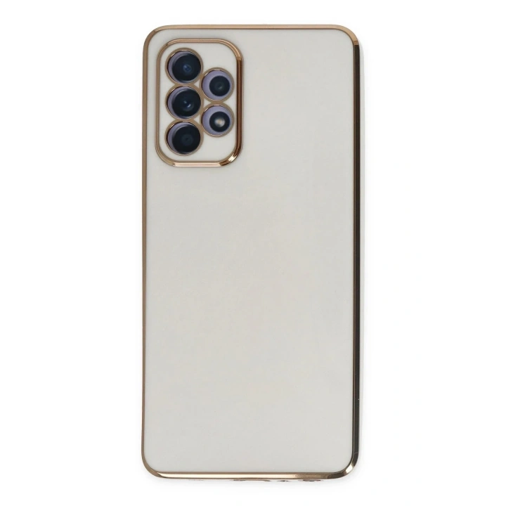 Mey İthalat®  Samsung Galaxy A52 Kılıf Volet Silikon - Beyaz