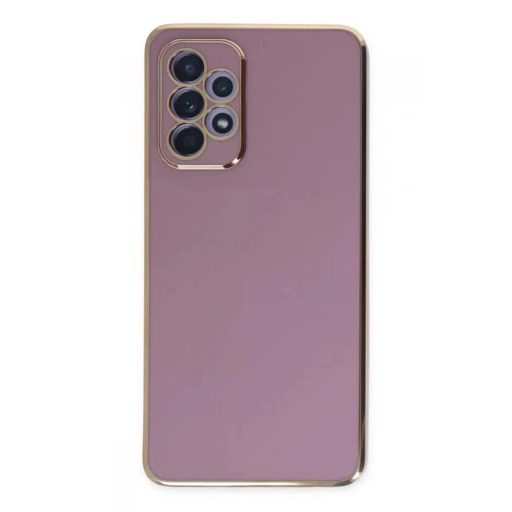 Mey İthalat®  Samsung Galaxy A52 Kılıf Volet Silikon - Mor
