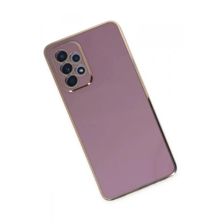 Mey İthalat®  Samsung Galaxy A52 Kılıf Volet Silikon - Mor