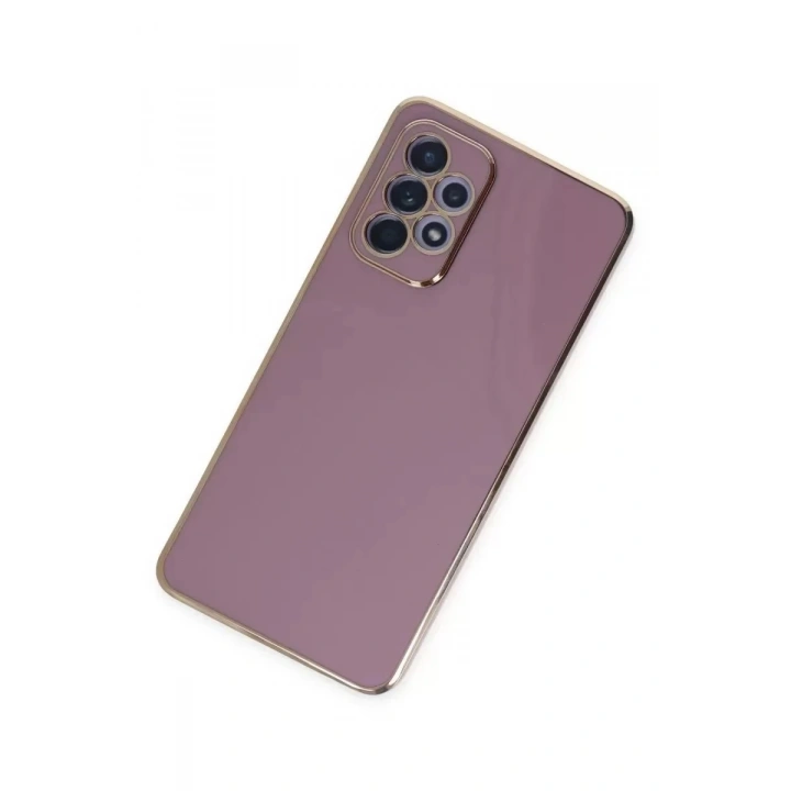 Mey İthalat®  Samsung Galaxy A52 Kılıf Volet Silikon - Mor
