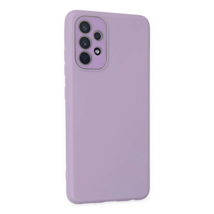 Mey İthalat®  Samsung Galaxy A53 5G Kılıf Lansman Glass Kapak - Lila
