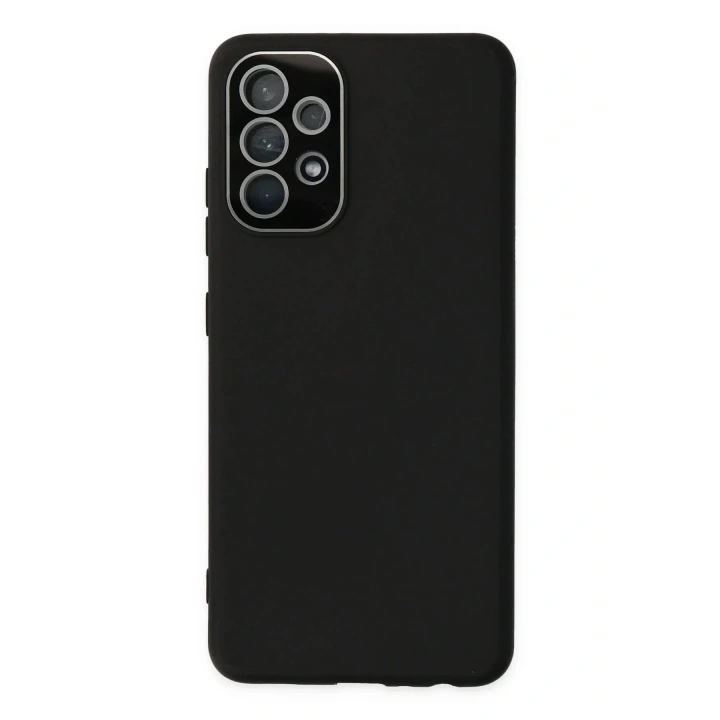Mey İthalat®  Samsung Galaxy A53 5G Kılıf Lansman Glass Kapak - Siyah