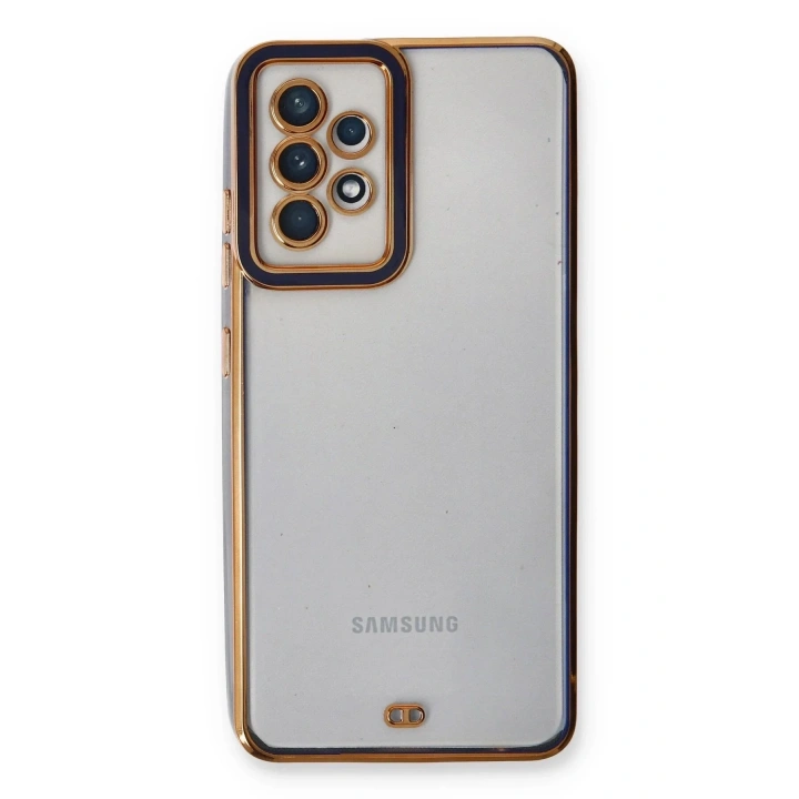 Mey İthalat®  Samsung Galaxy A53 5G Kılıf Liva Lens Silikon - Mavi