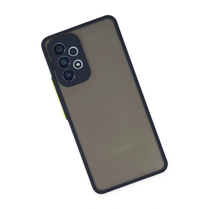 Mey İthalat®  Samsung Galaxy A53 5G Kılıf Montreal Silikon Kapak - Lacivert