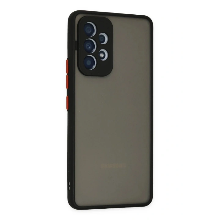 Mey İthalat®  Samsung Galaxy A53 5G Kılıf Montreal Silikon Kapak - Siyah
