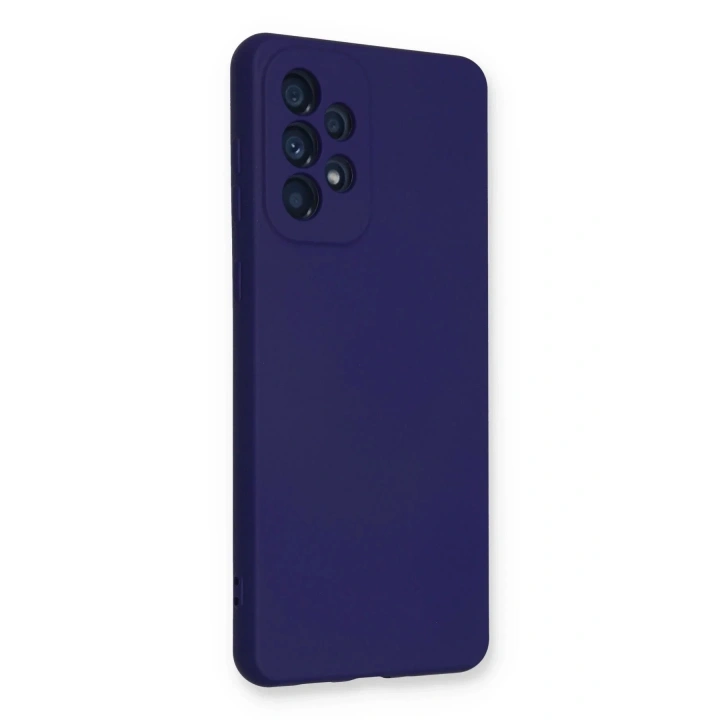 Mey İthalat®  Samsung Galaxy A53 5G Kılıf Nano içi Kadife Silikon - Mor