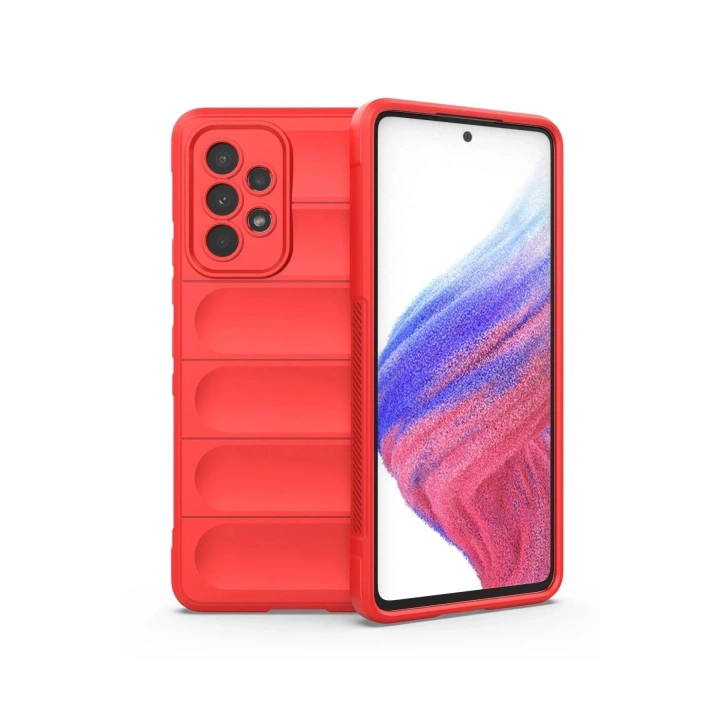 Mey İthalat®  Samsung Galaxy A53 5G Kılıf Optimum Silikon - Kırmızı