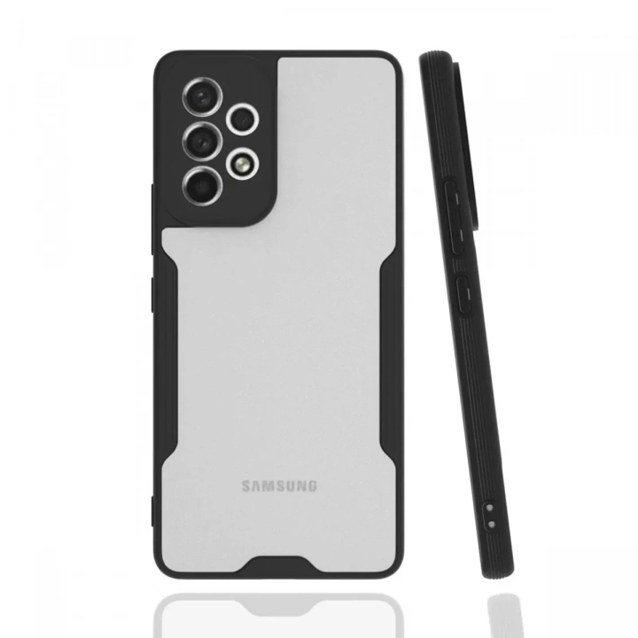 Mey İthalat®  Samsung Galaxy A53 5G Kılıf Platin Silikon - Siyah