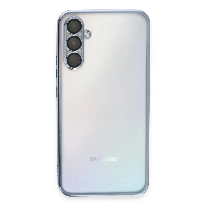 Mey İthalat®  Samsung Galaxy A54 5G Kılıf  Lensli Silikon - Açık Mavi