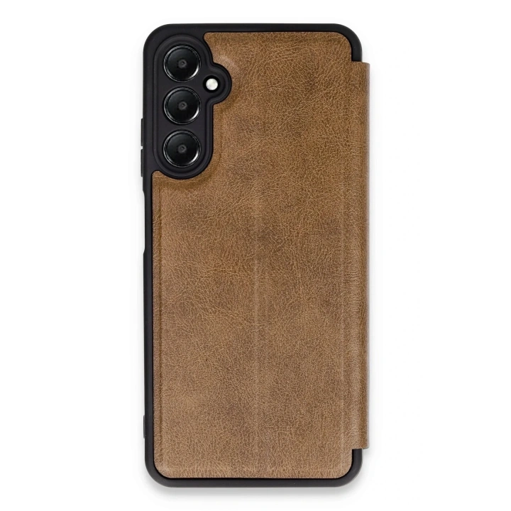 Mey İthalat®  Samsung Galaxy A55 5G Kılıf Flip Cover - Taba