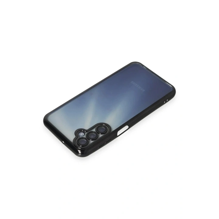 Mey İthalat®  Samsung Galaxy A55 5G Kılıf  Lensli Silikon - Siyah