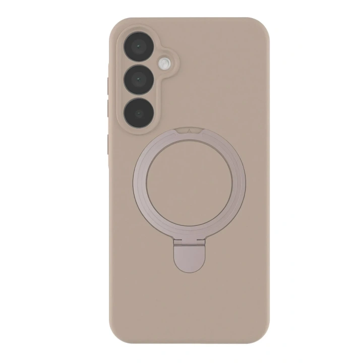 Mey İthalat®  Samsung Galaxy A55 5G Regal Magsafe Standlı Kapak - Çöl Titanyum