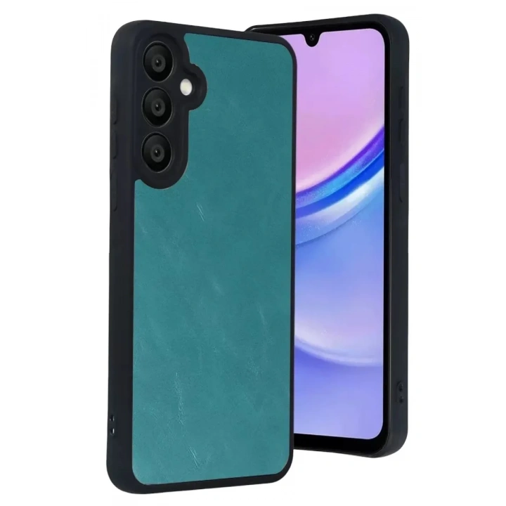 Mey İthalat®  Samsung Galaxy A57 5G Aras Deri Kapak - Açık Yeşil