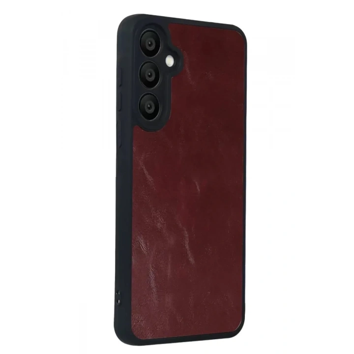 Mey İthalat®  Samsung Galaxy A57 5G Aras Deri Kapak - Bordo