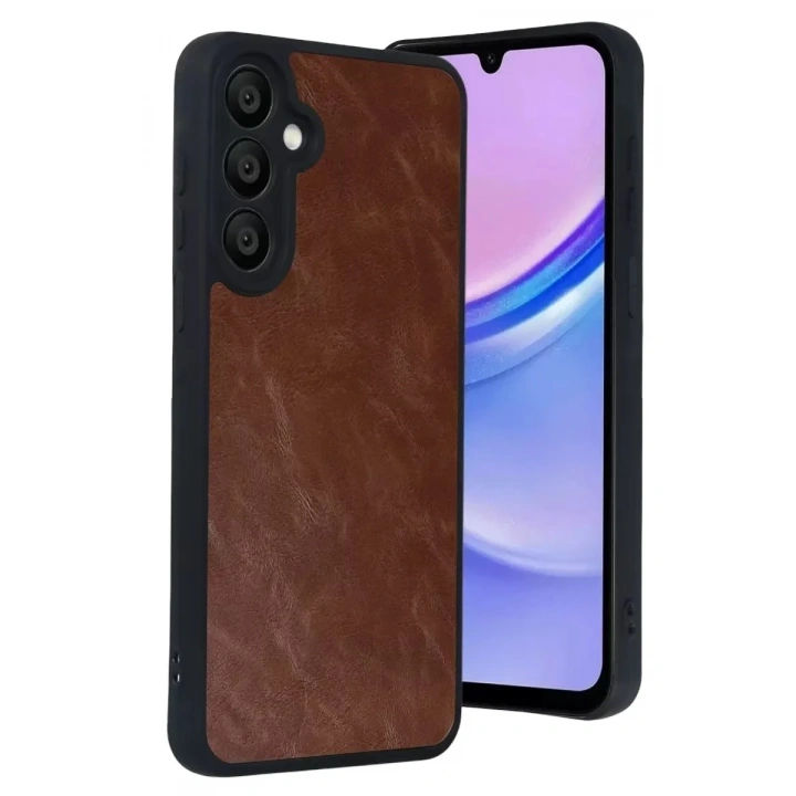 Mey İthalat®  Samsung Galaxy A57 5G Aras Deri Kapak - Taba