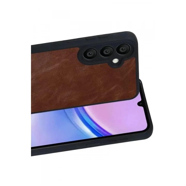 Mey İthalat®  Samsung Galaxy A57 5G Aras Deri Kapak - Taba