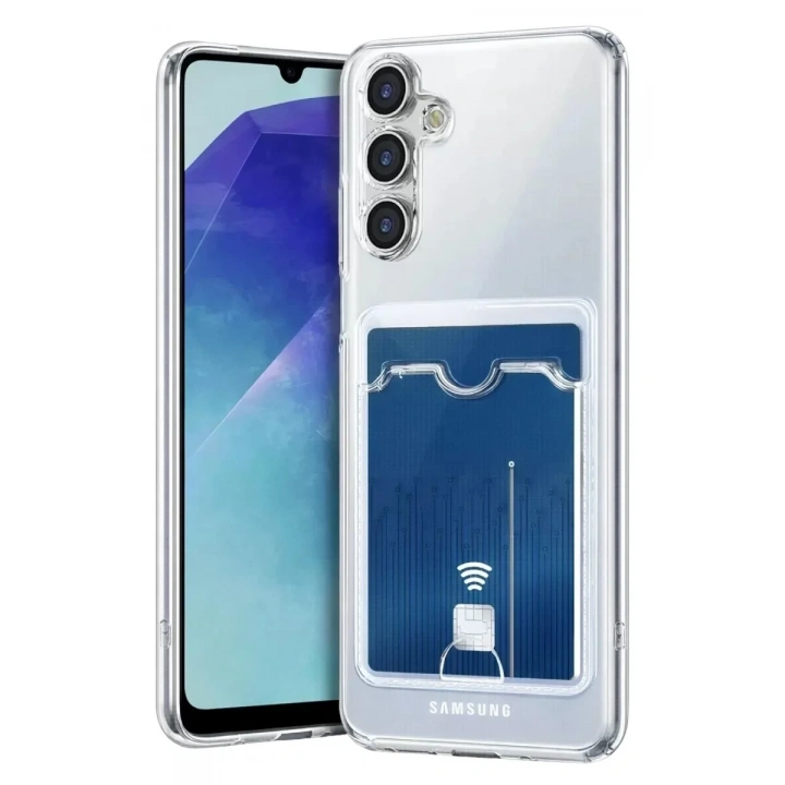 Mey İthalat®  Samsung Galaxy A57 5G Kart Şeffaf Silikon - Şeffaf
