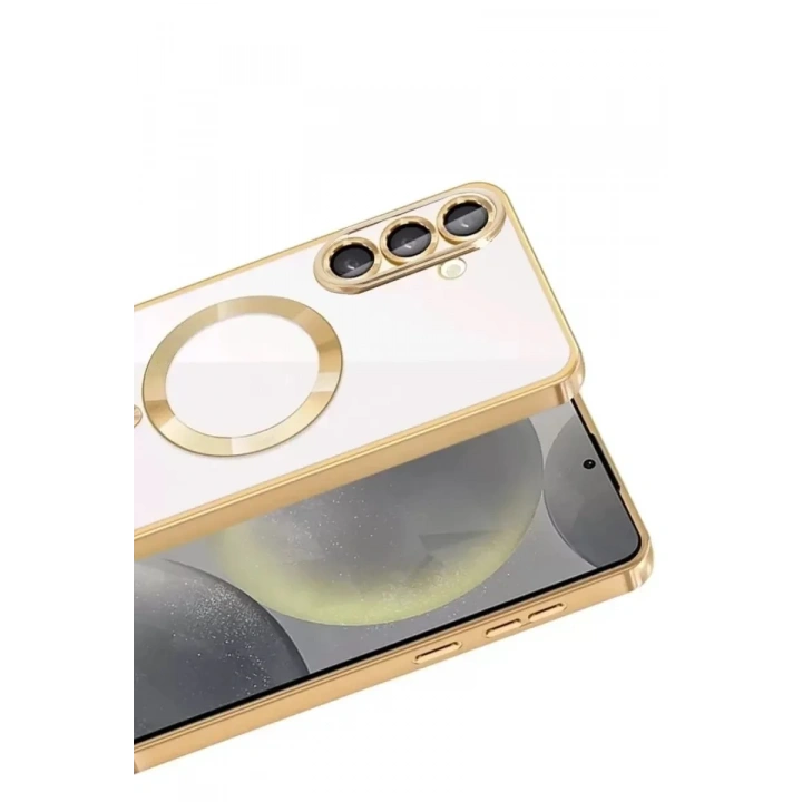 Mey İthalat®  Samsung Galaxy A57 5G Kross Magneticsafe Kapak - Gold