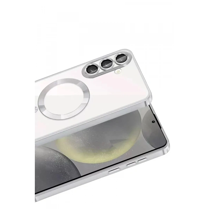 Mey İthalat®  Samsung Galaxy A57 5G Kross Magneticsafe Kapak - Gümüş