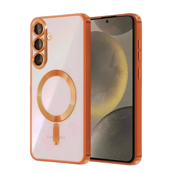 Mey İthalat®  Samsung Galaxy A57 5G Kross Magneticsafe Kapak - Turuncu