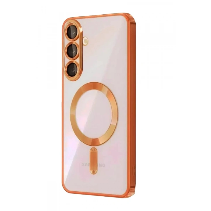 Mey İthalat®  Samsung Galaxy A57 5G Kross Magneticsafe Kapak - Turuncu