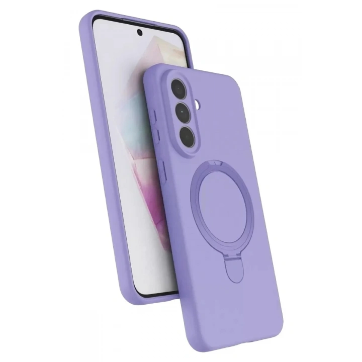 Mey İthalat®  Samsung Galaxy A57 5G Regal Magsafe Standlı Kapak - Lila