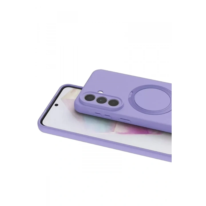 Mey İthalat®  Samsung Galaxy A57 5G Regal Magsafe Standlı Kapak - Lila