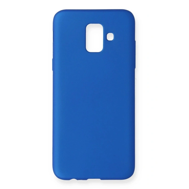 Mey İthalat®  Samsung Galaxy A6 2018 Kılıf First Silikon - Mavi