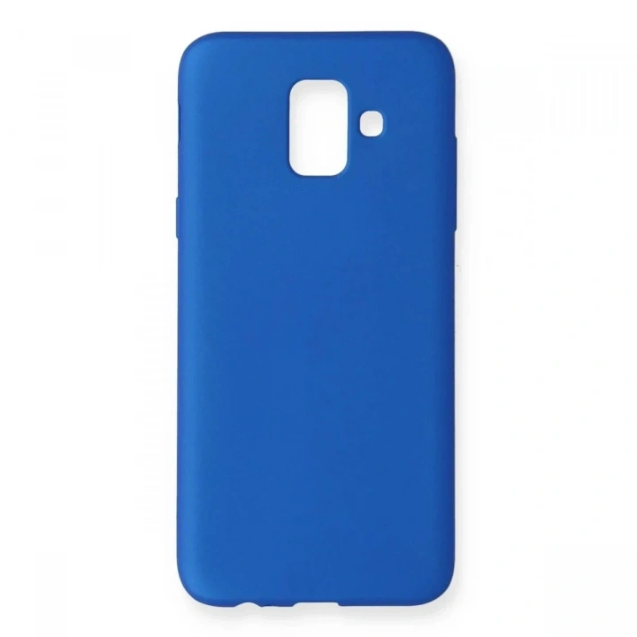 Mey İthalat®  Samsung Galaxy A6 2018 Kılıf First Silikon - Mavi