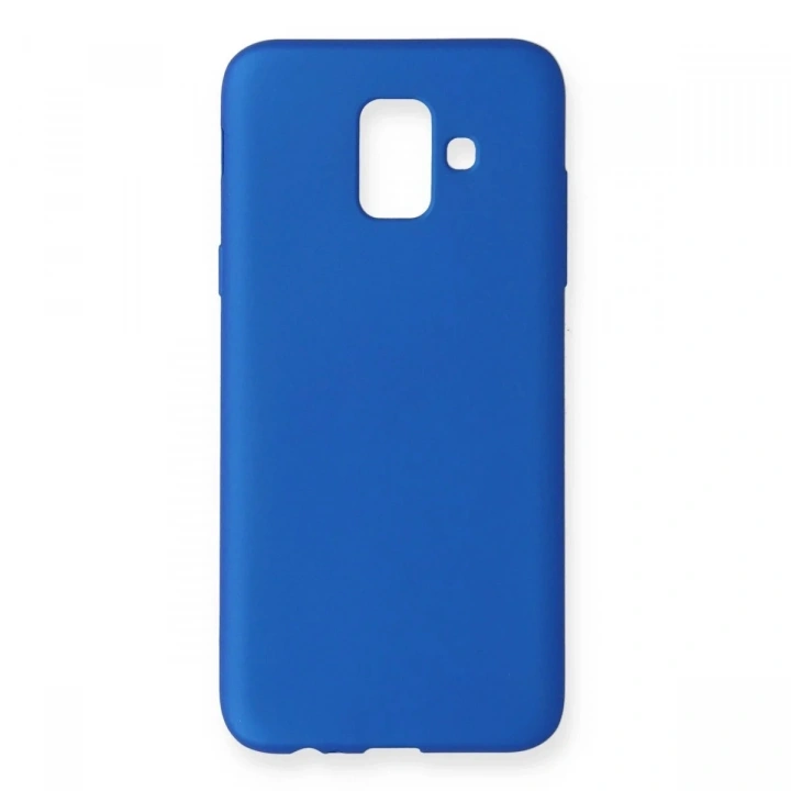 Mey İthalat®  Samsung Galaxy A6 2018 Kılıf First Silikon - Mavi